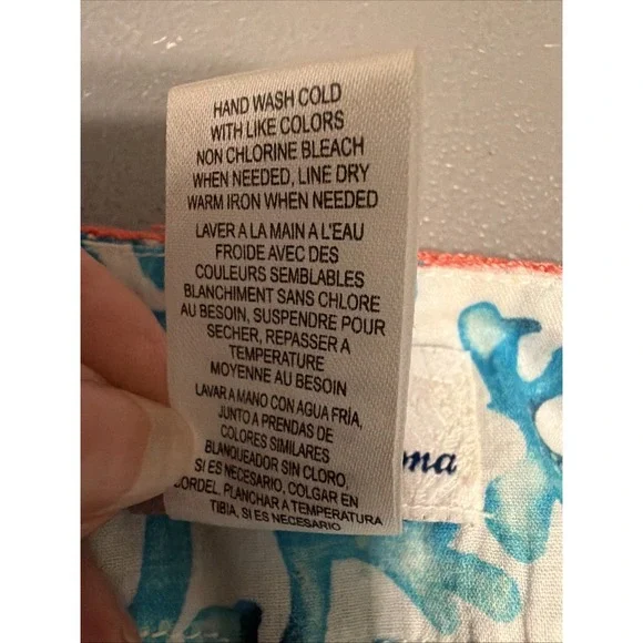 Tommy Bahama Cotton Boho Floral Embroidered Swim Cover-Up Tunic Dress S-M - Picture 7 of 9